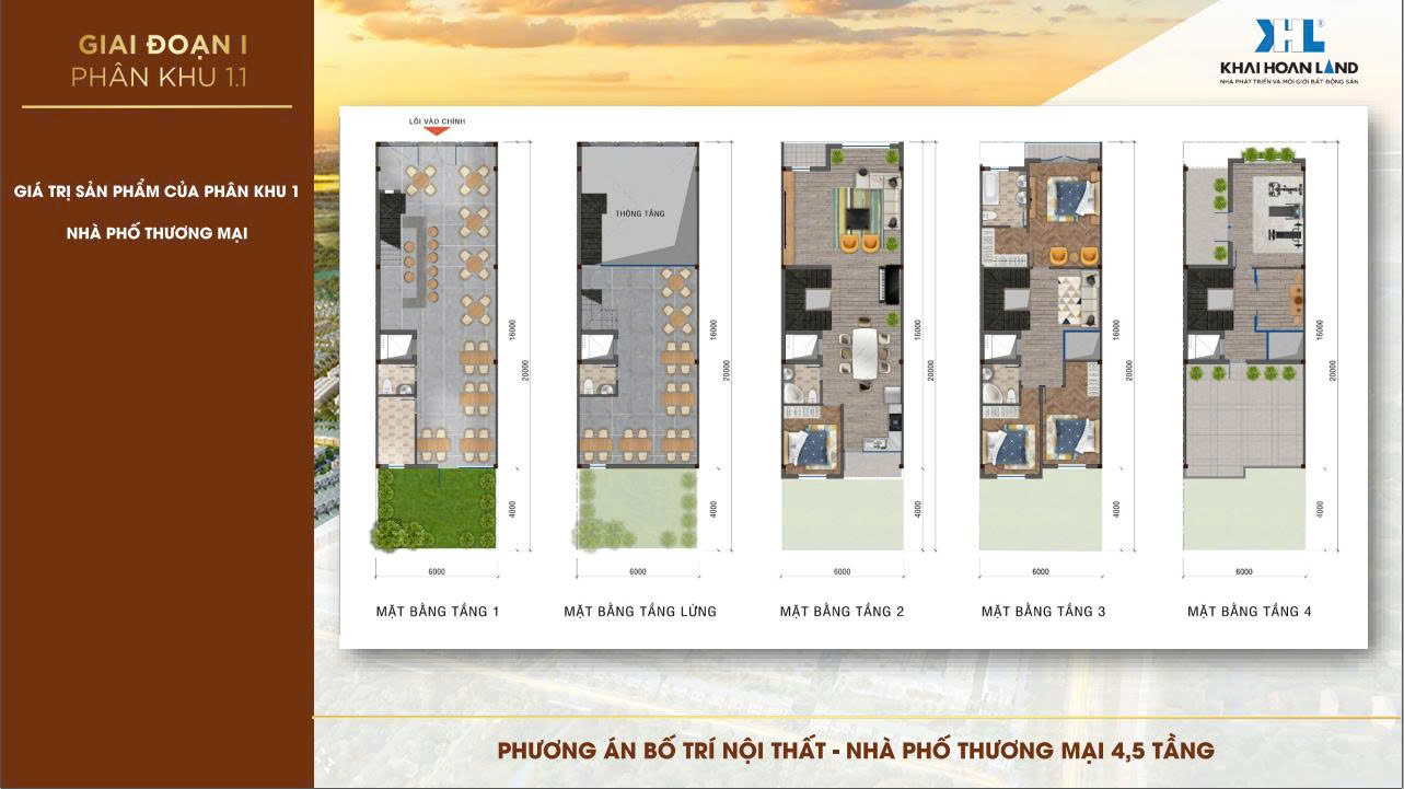 Shophouse 4,5 tầng